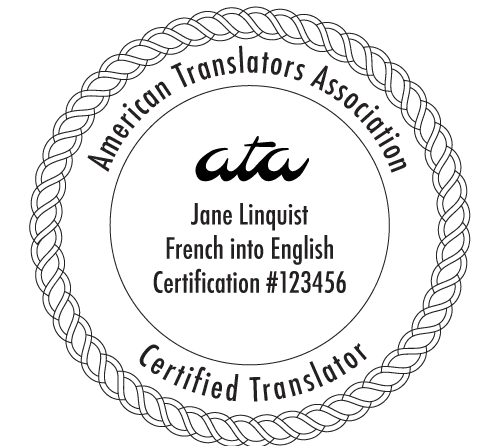 ATA-Certified Translator recommended SonaBuds seal