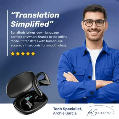 How SonaBuds translating earbuds work with two-way real-time AI translation