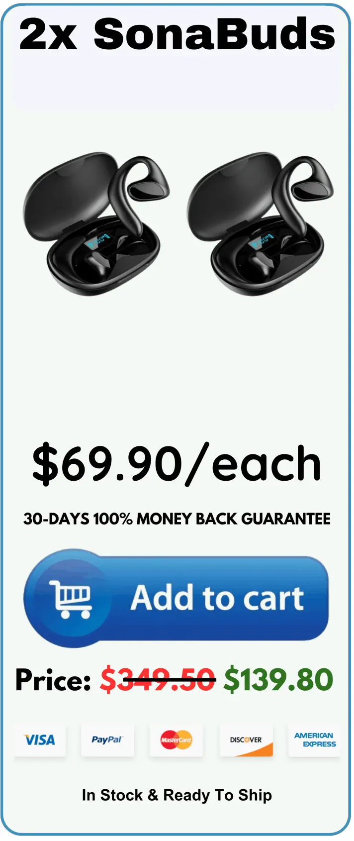 SonaBuds wireless translation earbuds with charging case